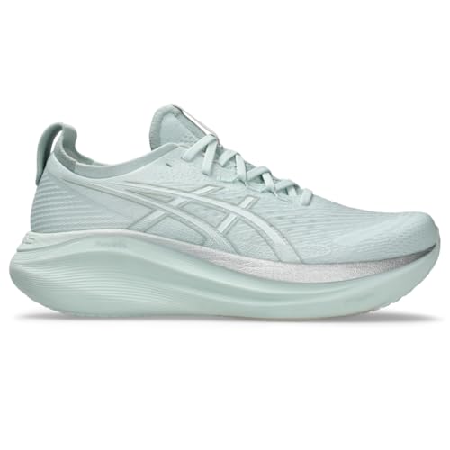 ASICS Men's Gel-Nimbus 27 Running Shoes, 11.5, Pure Aqua/White