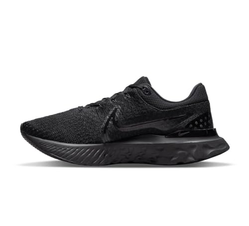 Nike Men's React Infinity Run Flyknit 3Sneaker, Black, 7.5 UK