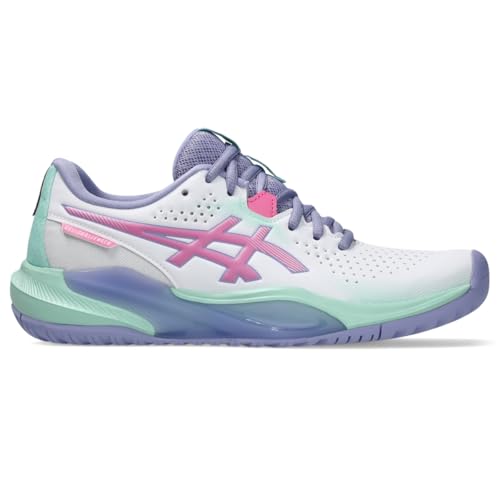 ASICS Women's Gel-Challenger 15 Tennis Shoes, 9, White/Dragon Fruit
