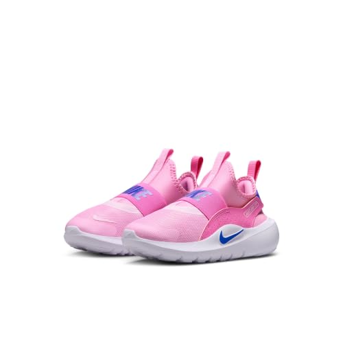 Nike Little Kids' Flex Runner 4 Shoes, Pink Rise/Racer Blue-Playful Pink, 2.5Y