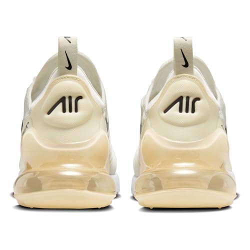 Nike Air Max 270 Women's Shoes (AH6789-124, Sail/Coconut Milk/Pale Ivory/Black) Size 7.5
