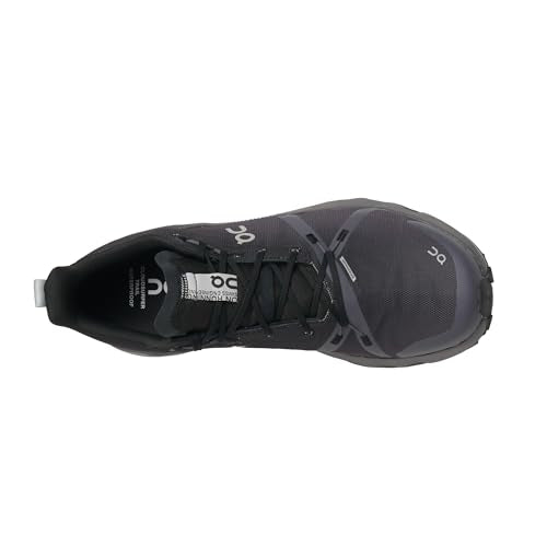 On Mens, Cloudsurfer Trail Waterproof, Black/Eclipse, 11.5, Medium