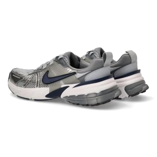 Nike V2K Run Shoes (HJ4497-002, Wolf Grey/Cool Grey/White/Midnight Navy) Size 9