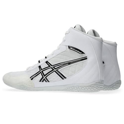 ASICS Men's MATCONTROL 4 Wrestling Shoes, 11.5, White/Black