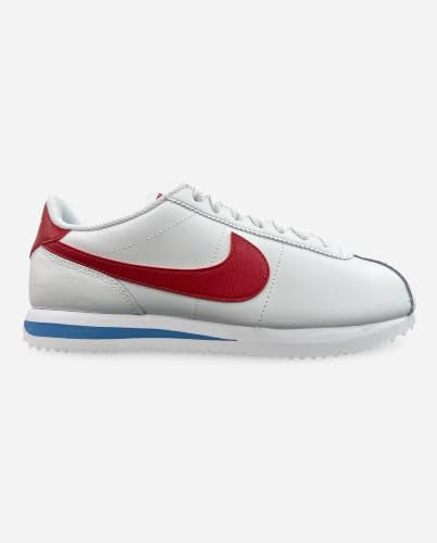 Nike Women's Cortez Sneakers, White/Varsity Red/Varsity Blue, 7.5 Medium US
