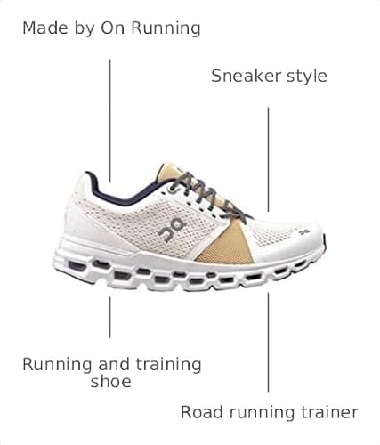 ON Cloudstratus White/Almond 9.5
