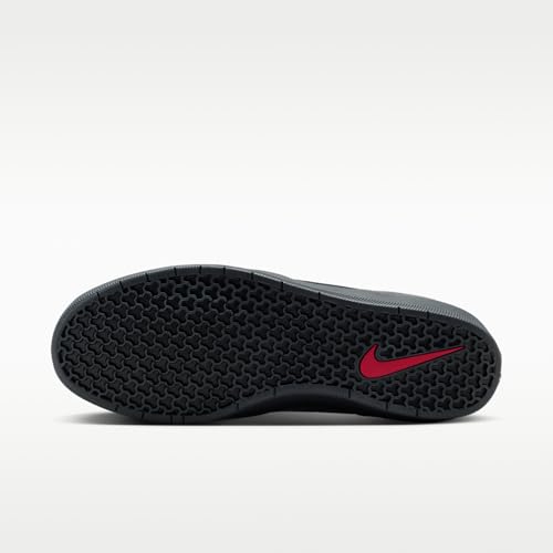 Nike SB Force 58 Skate Shoes (Black/Anthracite/Gym Red/Metallic Dark Grey) Size 12