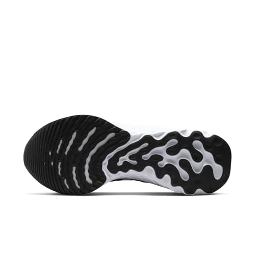 Nike Men's React Infinity Run Flyknit 3Sneaker, Black White, 10.5 US