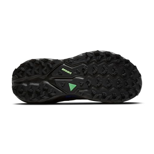 Brooks Men’s Cascadia 19 Mountain Trail Running Shoe - Phantom/Rum Raisin/Green - 12 Medium