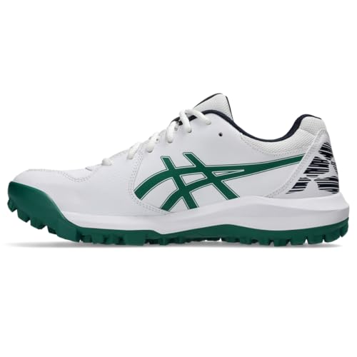 ASICS Unisex Gel-Lethal Field 2 Soccer Shoe, 6M / 7.5W, White/Jasper Green