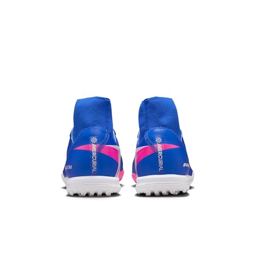 Nike Mercurial Superfly 10 Academy Turf High-Top Soccer Shoes (Racer Blue/White) Size 8.5