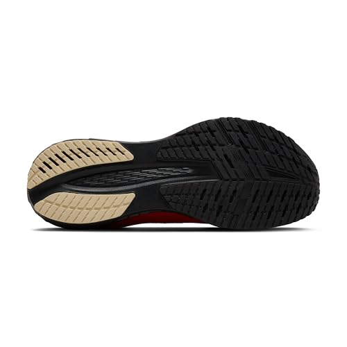 Brooks Men’s Launch 12 Neutral Running Shoe - Tigerlily/Blackened Pearl - 11 Medium