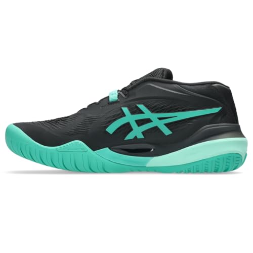 ASICS Men's Gel-Resolution X Tennis Shoes, 11, Black/Aurora Green