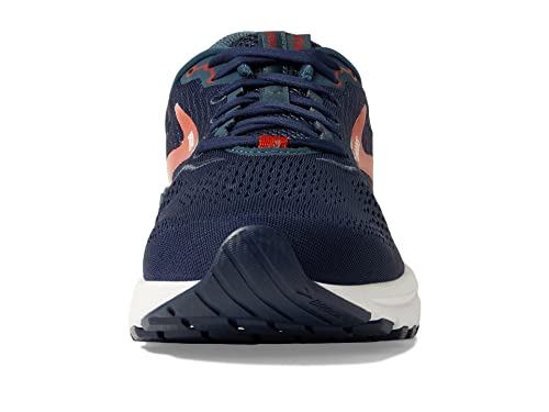 Brooks Men's Beast '20 Supportive Running Shoe - Peacoat/Midnight/Red - 8 X-Wide
