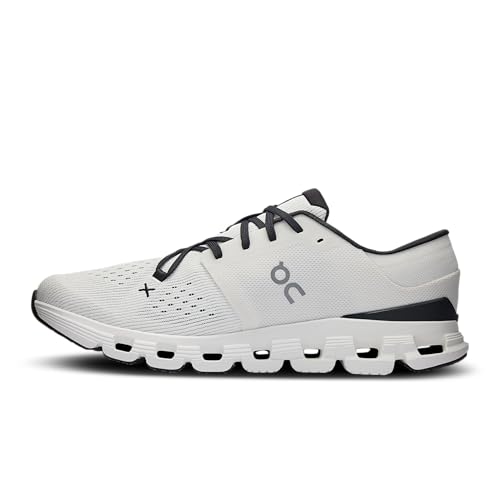 On Men's Cloud X 4 Sneakers, Ivory/Black, 9.5 Medium US