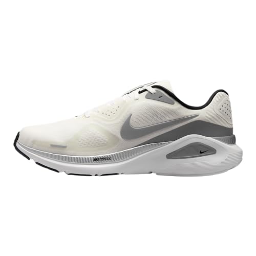 Nike Men's Structure 26 Road Running Summit White/Metallic Silver/Black/White/Photon Dust 12 Medium
