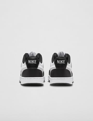 Nike Women's Court Vision Low Next Nature Shoes, Black/White, 6.5