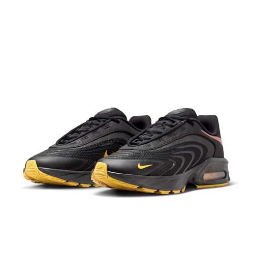 Nike Men's Air Max Fire Lifestyle Shoes, Black/Laser Orange-Metallic Rose Gold, 10.5