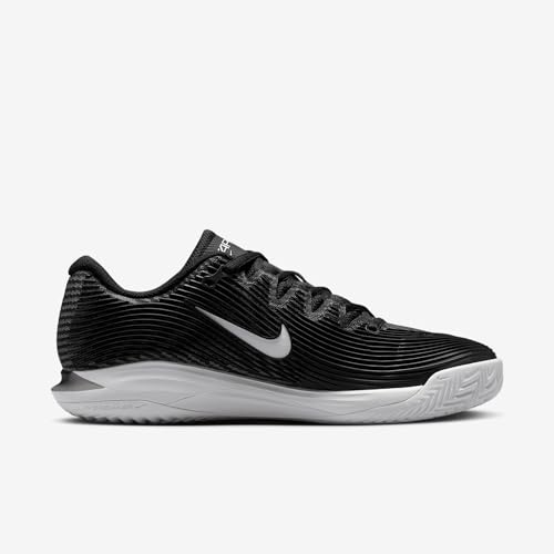 Nike Vapor 12 Women's Clay Court Tennis Shoes (HQ6027-001, Black/Dark Smoke Grey/White) Size 9