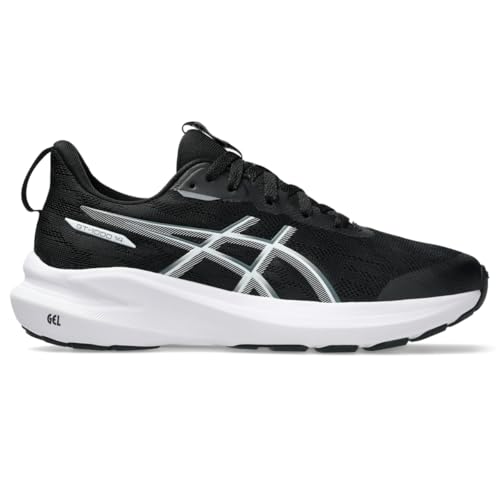 ASICS Kid's GT-1000 14 GS Running Shoes, 5.5, Black/Steel Grey