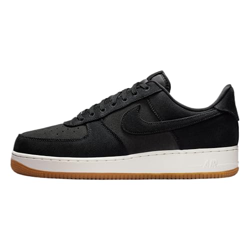 Nike Air Force 1 '07 LV8 Denim Men's Shoes (Black/Dark Smoke Grey/Gum Medium Brown/Black) Size 11