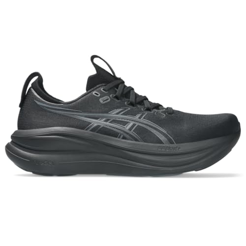 ASICS Men's Gel-Nimbus 28 Running Shoes, 10, Black/Graphite Grey
