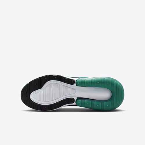 Nike Air Max 270 Big Kids' Shoes (Black/Evergreen Aura/Deep Night/White) Size 6.5