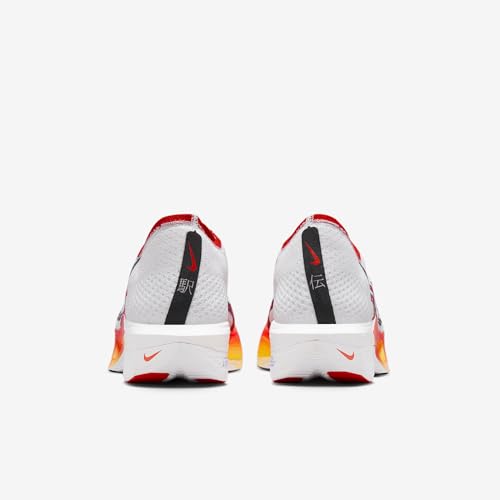 Nike Vaporfly 3 Men's Road Racing Shoes (HQ3504-100, White/Black/University Red/Habanero Red) Size 10