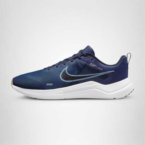 NIKE Men's Downshifter 12 Sneaker, 400 Blue, 10.5 UK