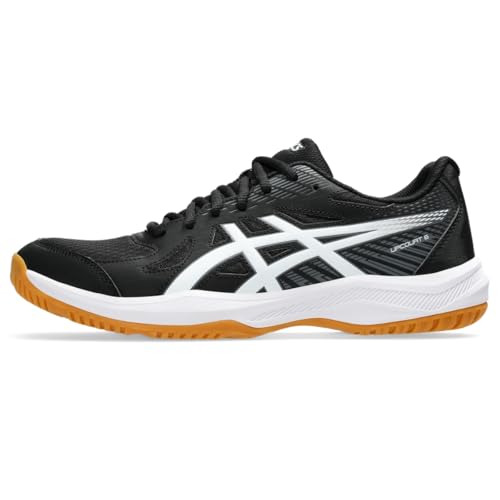 ASICS Men's Upcourt 6 Volleyball Shoes, 12, Black/White