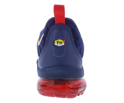 Nike Air Vapormax Plus Mens Shoes Size 10, Color: Midnight Navy/Metallic Gold/Black/University Red