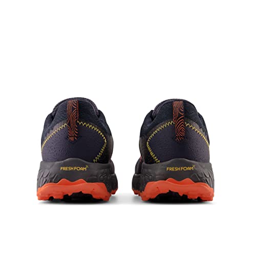 New Balance Men's Fresh Foam X Hierro V7 Running Shoe, Thunder/Vibrant Orange/Vibrant Apricot, 9.5