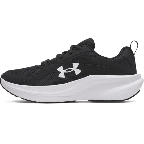 Under Armour Boys' Grade School Charged Assert 11, (001) Black/Black/White, 4.5, US