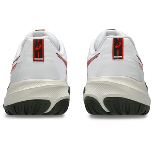 ASICS Men's Gel-Challenger 15 Tennis Shoes, 10, White/Cherry Tomato