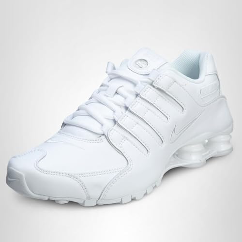 Nike Shox NZ Mens Running Shoes [378341-128] White/White Mens Shoes 378341-128-10.5