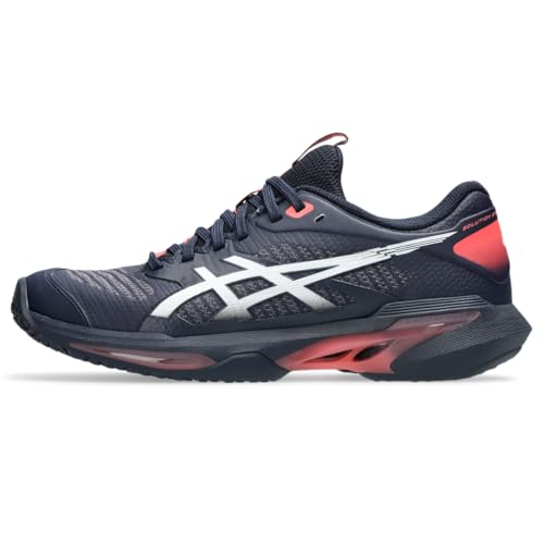 ASICS Women's Solution Speed FF 4 OC Tennis Shoes, 7.5, Midnight/White