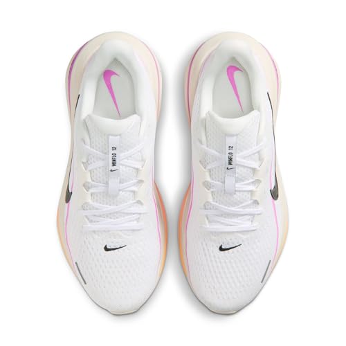 Nike Women's Air Winflo 12, White/Black-Light Magenta-Chalk, 7