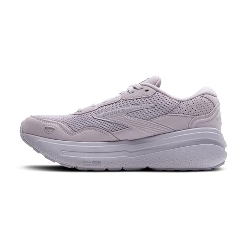 Brooks Women’s Ghost Max Suede/Leather Neutral Running & Walking Shoe - Lilac/Lavender - 8.5 Medium