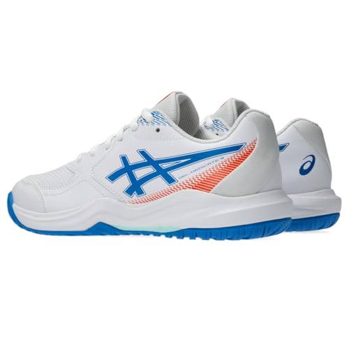 ASICS Kid's Gel-Dedicate 9 GS Tennis Shoes, 3.5, White/Directoire Blue