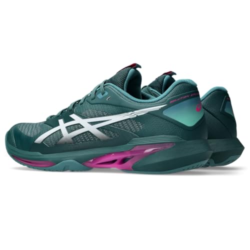 ASICS Men's Solution Speed FlyteFoam 4 Tennis Shoes, 12, Dark Neptune/White