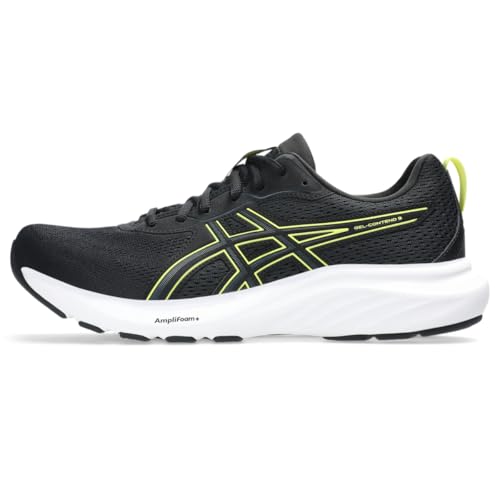 ASICS Men's Gel-Contend 9 Running Shoe, 14, Black/Citron