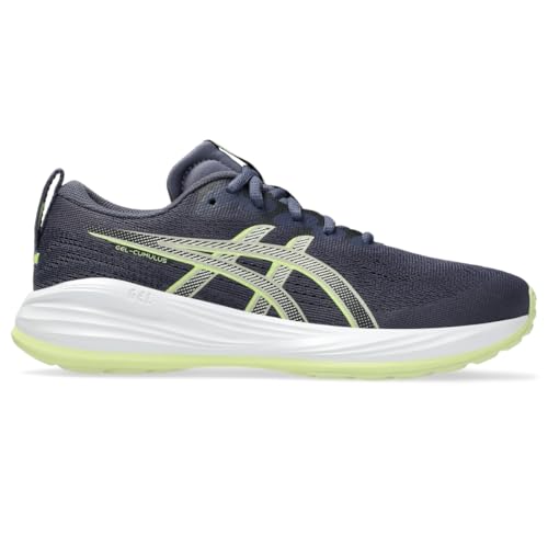 ASICS Kid's Gel-Cumulus 27 Grade School Running Shoes, 6, Indigo Fog/Lucid Yellow