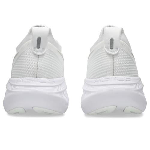 ASICS Women's Gel-Nimbus 27 Running Shoes, 12, White/Glacier Grey