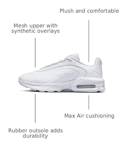 Nike Men's Air Max Fire Shoes, White/White-Black, 11.5
