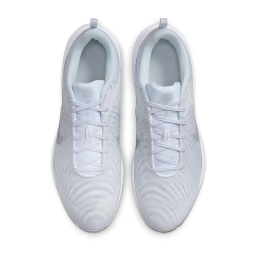Nike Men's Downshifter 12 Running Shoe, White Pure Platinum White, 7.5 UK