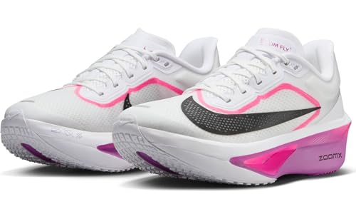 Nike Zoom Fly 6 Women's Road Running Shoe FN8455, White Black Vivid Grape Hyper Pink, 39 EU