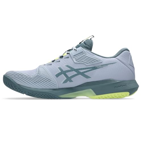 ASICS Men's Solution Speed FF 4 Tennis Shoes, 12, Grey Blue/IRONCLAD