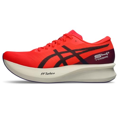 ASICS Unisex METASPEED SP 2 Track & Field Shoes, 13M / 14.5W, Flash RED/Carrier Grey