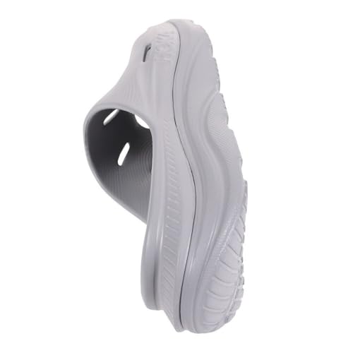 HOKA Ora Recovery Slide 3 Unisex Shoes Size 9, Color: Grey/Grey