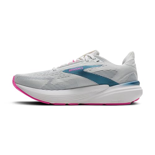 Brooks Women’s Revel 8 Neutral Running & Walking Shoe - White/Moonlight/Pink - 8 Medium